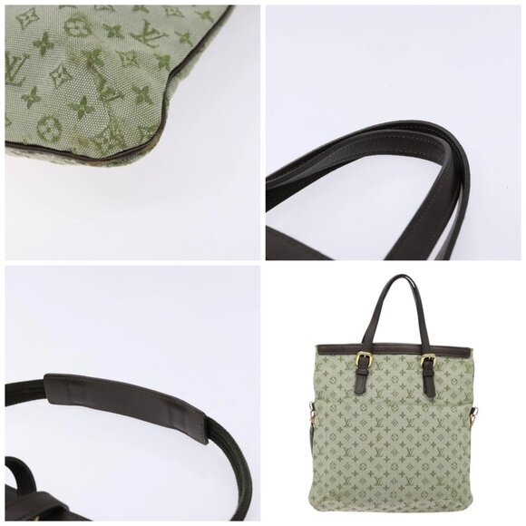 LOUIS VUITTON Monogram Mini Françoise Tote Bag 2way Khaki - Picture 11 of 15